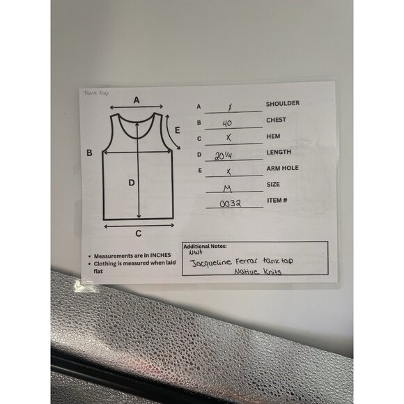 NWT Vintage Jacqueline Ferrar Native Knit Lined Tank Top Medium Sunflower - Picture 4 of 4